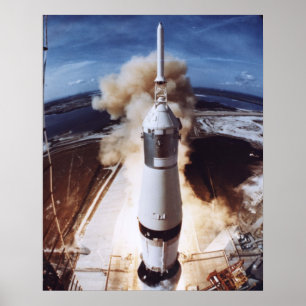 Affiche Lancement d'Apollo 11