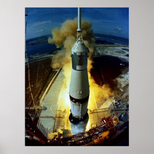 Affiche Lancement d'Apollo 11