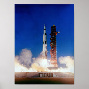 Affiche Lancement d'Apollo 8