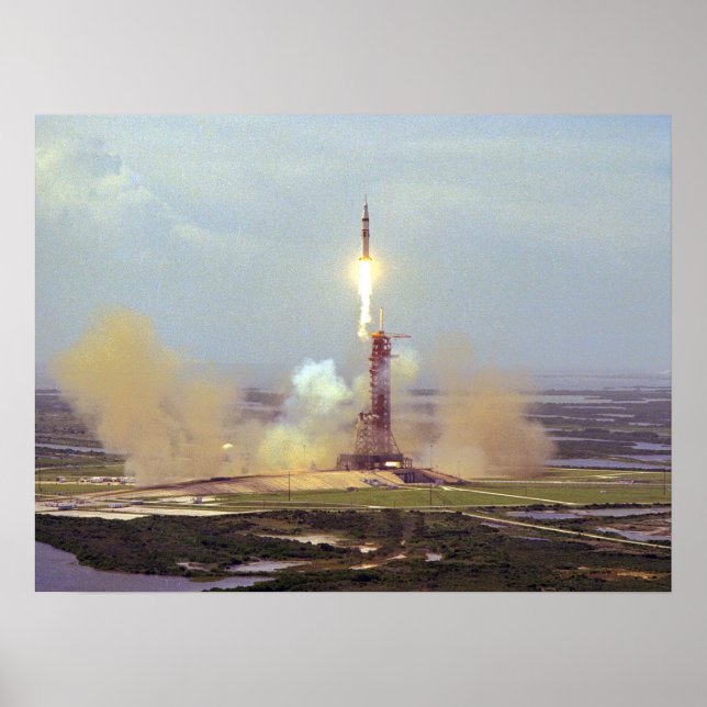 Affiche Lancement d'Apollo (Projet de test Apollo-Soyuz) (Devant)