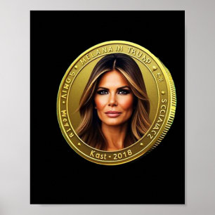 Affiche Lancement de la monnaie Trump et Melania Meme Coin