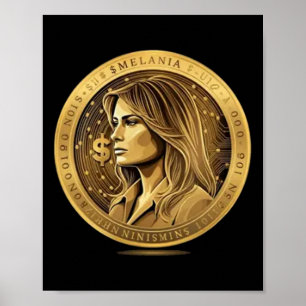 Affiche Lancement de la monnaie Trump et Melania Meme Coin