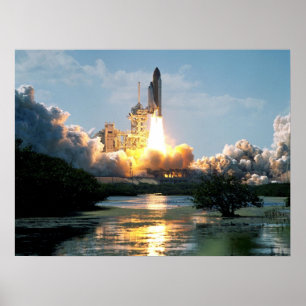 Affiche Lancement de la navette spatiale Atlantis (STS-110