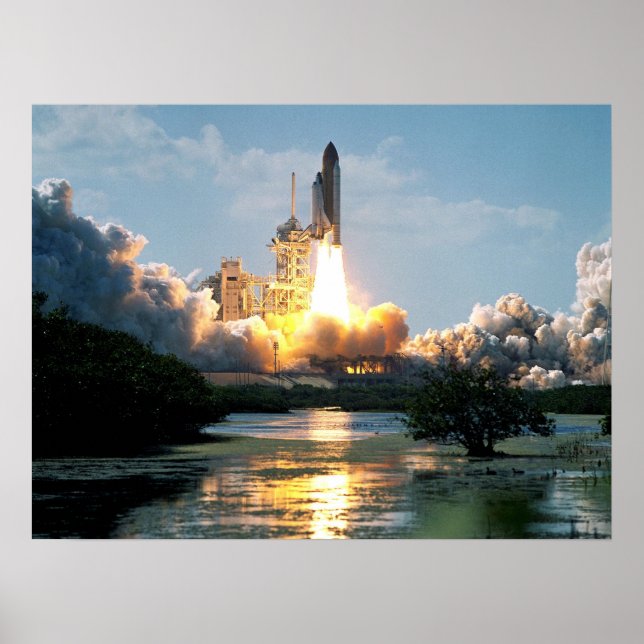 Affiche Lancement de la navette spatiale Atlantis (STS-110 (Devant)