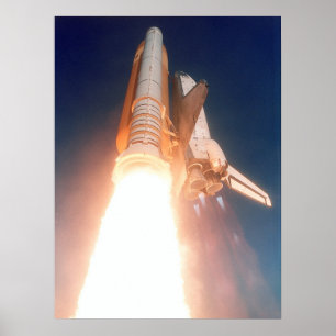 Affiche Lancement de la navette spatiale Atlantis (STS-110
