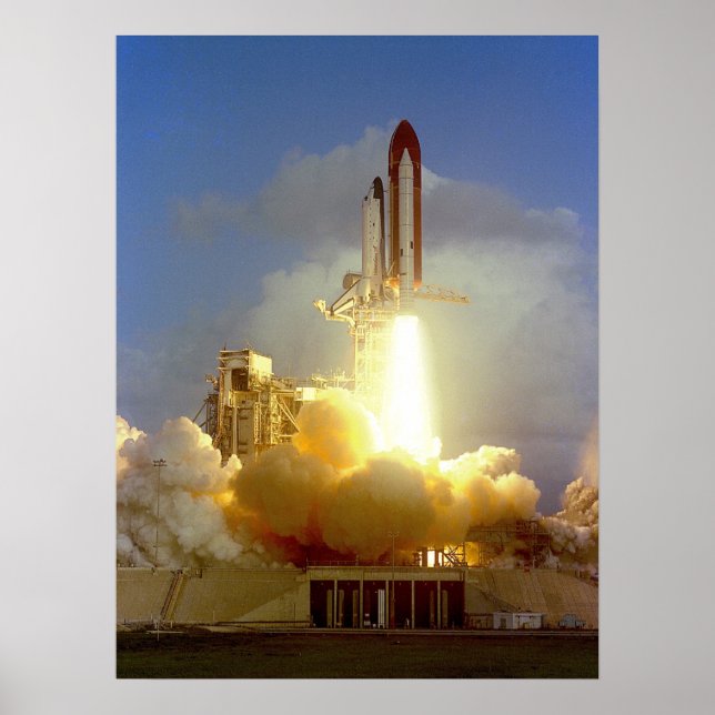 Affiche Lancement de la navette spatiale Challenger (STS-7 (Devant)