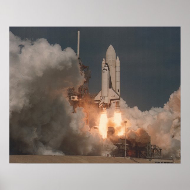 Affiche Lancement de la navette spatiale Columbia (STS-2) (Devant)
