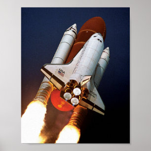 Affiche Lancement de la navette spatiale de la NASA STS-45