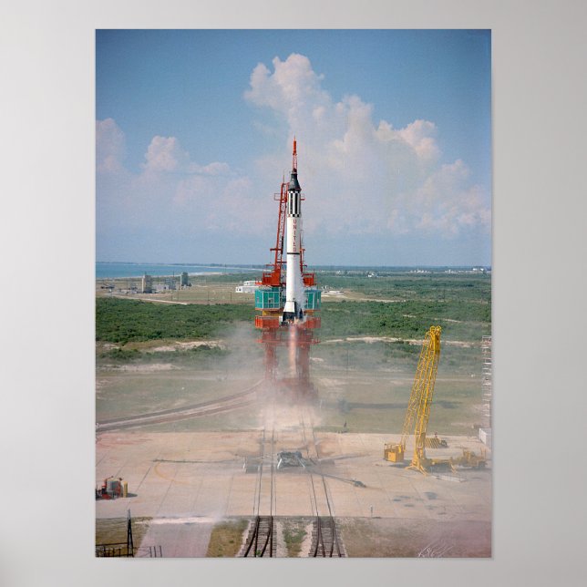 Affiche Lancement de la photo Freedom 7 (Devant)