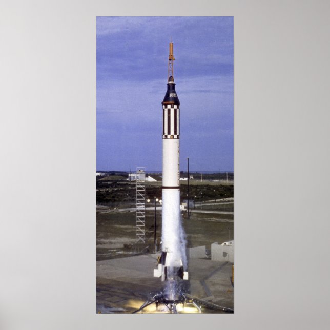 Affiche Lancement de Liberty Bell 7 (Mercury Redstone 4) (Devant)