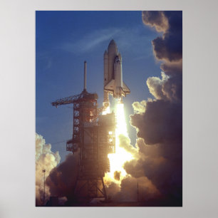 Affiche Lancement de navette spatiale Colombie (STS-1)