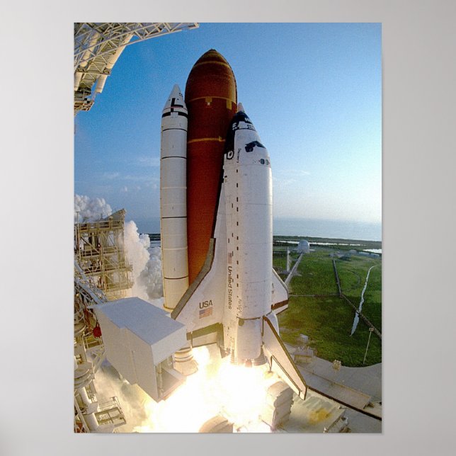 Affiche Lancement de Space Shuttle Discovery (STS-51) (Devant)