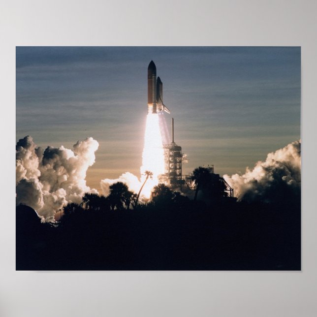 Affiche Lancement de Space Shuttle Discovery (STS-60) (Devant)