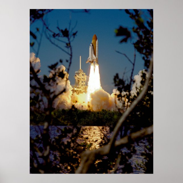 Affiche Lancement de Space Shuttle Endeavor (STS-99) (Devant)