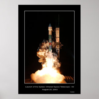 Affiche Lancement du télescope spatial infrarouge Spitzer
