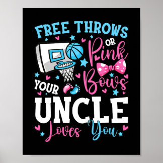 Affiche Lancers francs ou noeuds papillon roses Oncle t'ai