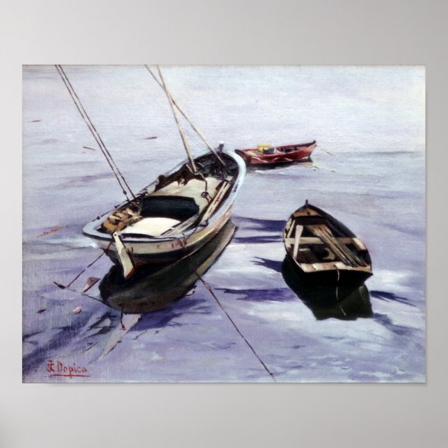 Affiche Lanchas en La Dársena (La Corogne) (Devant)