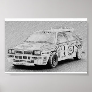 Affiche Lancia Delta Integrale
