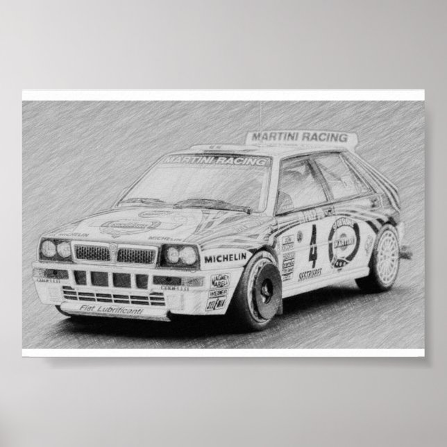 Affiche Lancia Delta Integrale (Devant)