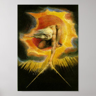 Affiche L'Ancien Des Jours Peinture William Blake