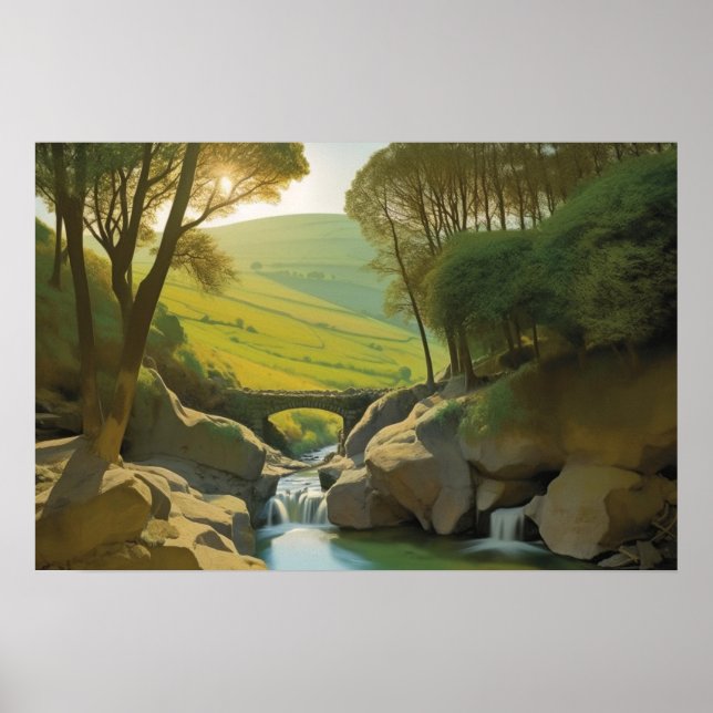 Affiche L'ancien pont de pierre (Devant)