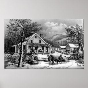 Affiche L'ancienne ferme - 1872