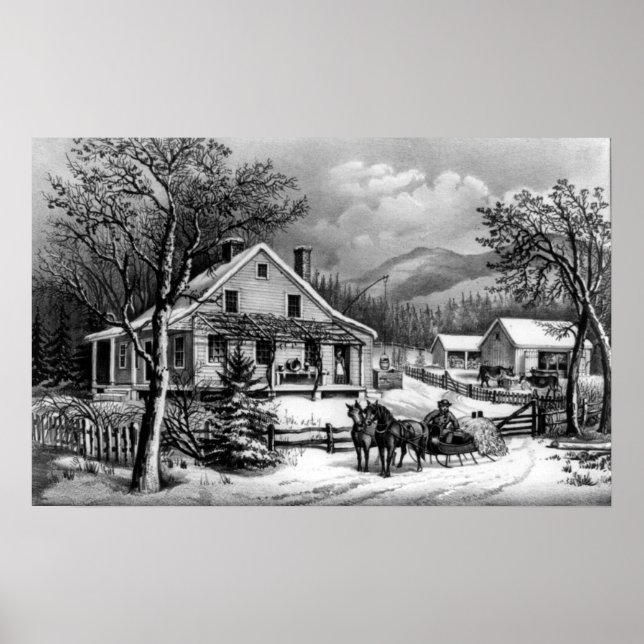 Affiche L'ancienne ferme - 1872 (Devant)