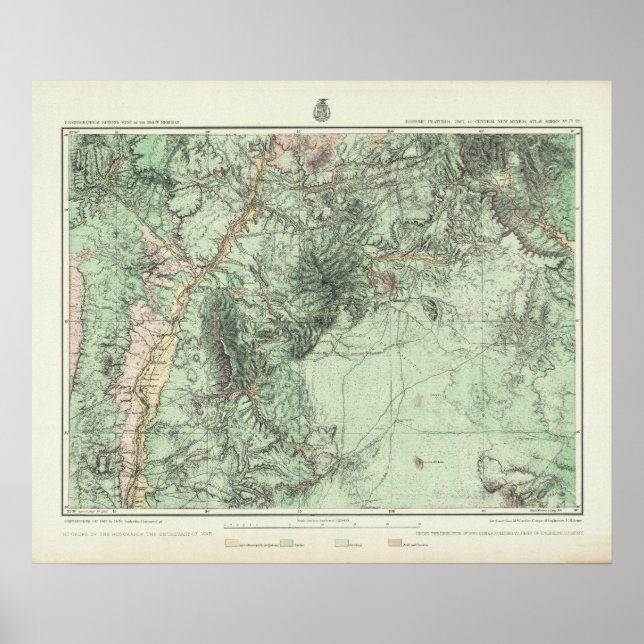 Affiche Land Classification Map of Central New Mexico (Devant)