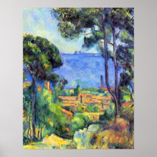Affiche Land scape by Paul Cezanne