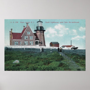 Affiche Landhouse Vue sur le phare sud