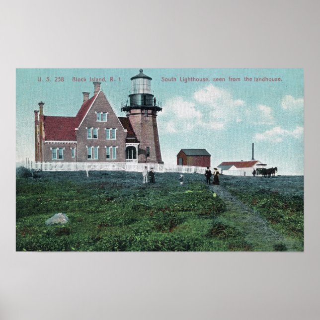Affiche Landhouse Vue sur le phare sud (Devant)