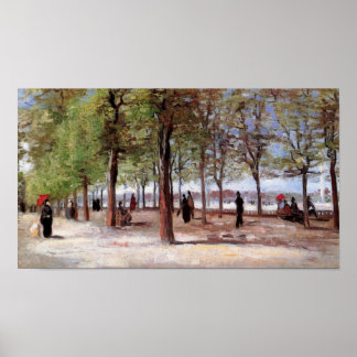 Affiche Lane au Jardin du Luxembourg, Vincent van Gogh