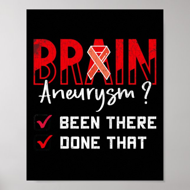 Affiche L'Aneurysme A Été Fait Là-Bas Ce Graphique De Sens (Devant)