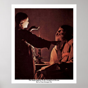 Affiche L'ange apparaît à St Joseph dans un rêve