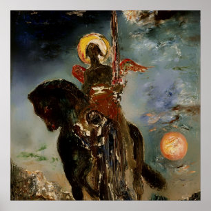 Affiche "L'ange de la mort" par Gustave Moreau