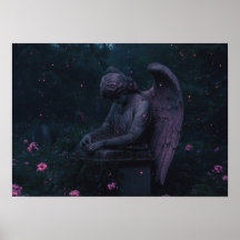 L'ange du deuil | Ruines du cimetière bioluminesce