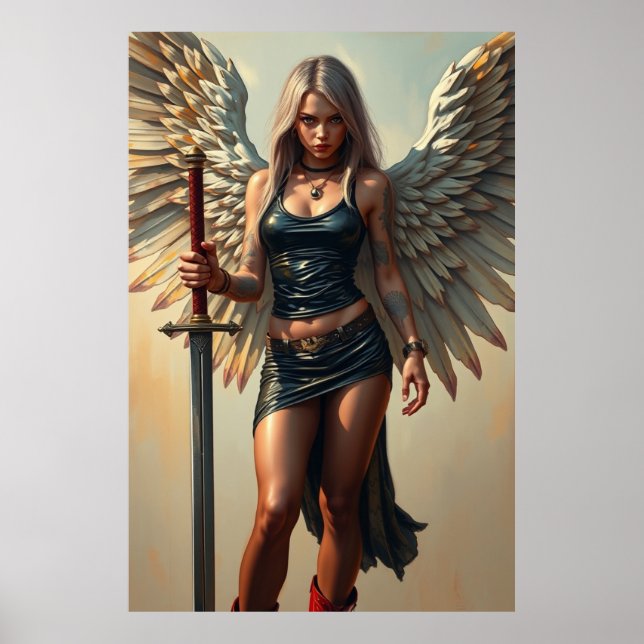 Affiche L'Ange du guerrier (Devant)