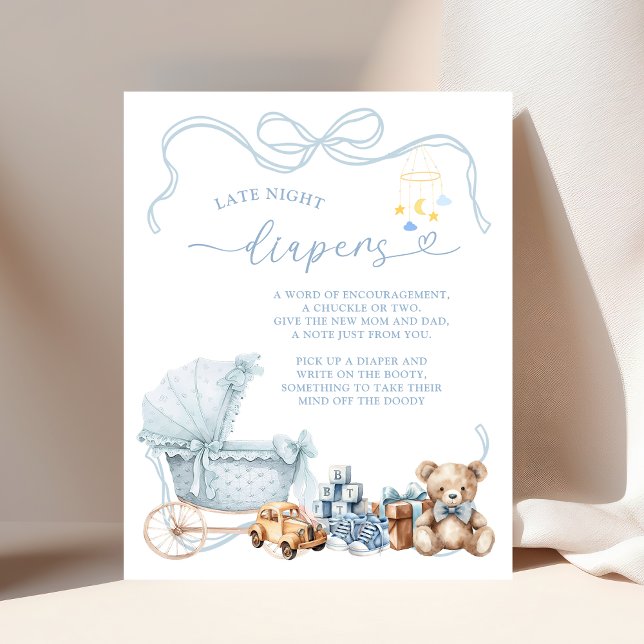 Affiche Lange Tardif Landau Bébé Coquette Bleue (Créateur téléchargé)