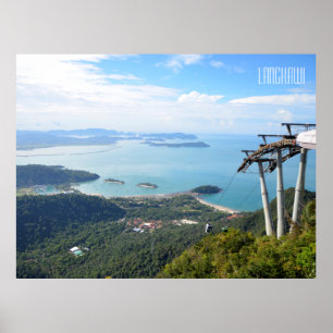 Affiche Langkawi Cable Car Mountain View Travel Souvenir