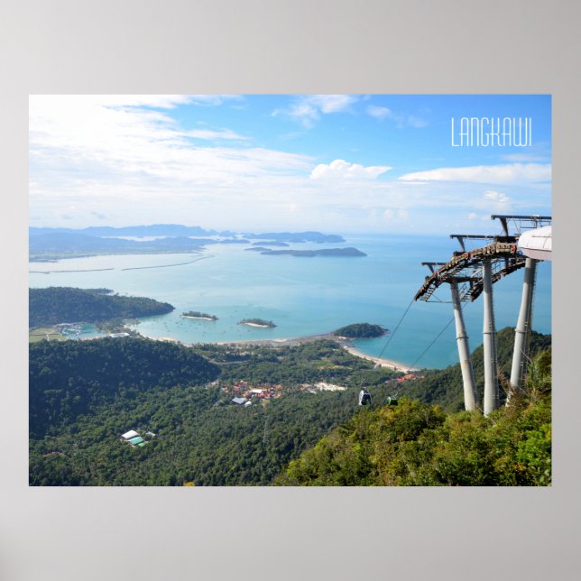 Affiche Langkawi Cable Car Mountain View Travel Souvenir (Devant)