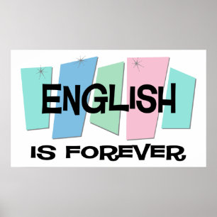 Affiche L'anglais est Forever
