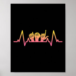 Affiche Langue Coeur Teacher Enseignant Sensibilisation So