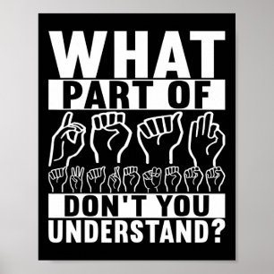 Affiche Langue des signes américaine - Sensibilisation des