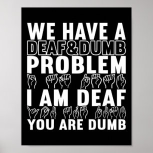 Affiche Langue des signes américaine Sensibilisation des s