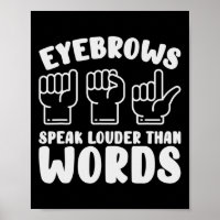 Langue des signes américaine Sourcils Parlent Plus
