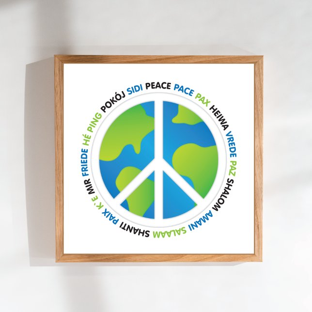 Affiche Langue des signes de la paix mondiale (Créateur téléchargé)