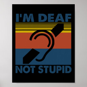 Affiche Langue des signes de l'Âl malentendante Je suis So