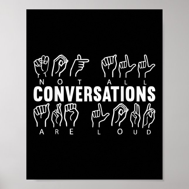 Affiche Langue des signes de sensibilisation Langue des si (Devant)