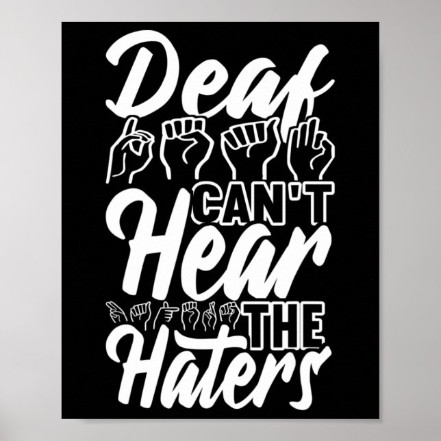 Affiche Langue des signes de sensibilisation Langue des si (Devant)