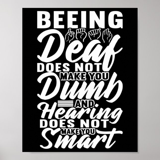 Affiche Langue des signes de sensibilisation Langue des si (Devant)